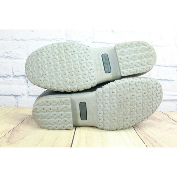 LL Bean Blue Canvas 8" Lace Up Shearling Lined Ankle Duck Boots Size 9 M - Picture 10 of 10